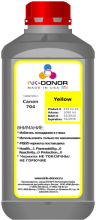 Пигментные чернила INK-DONOR  для Canon PFI-304/704, желтые (Yellow), 1000 мл