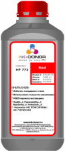 Пигментные чернила INK-DONOR  771 Red (CEO38A) для HP DesignJet Series, 1000 мл