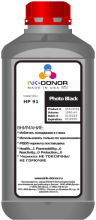Пигментные чернила INK-DONOR  91 Photo Black (C9464A) для HP DesignJet Z6100, 1000 мл