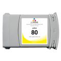Картридж INK-DONOR  80 Yellow (C4848A) Dye 350 мл для HP DesignJet 1050